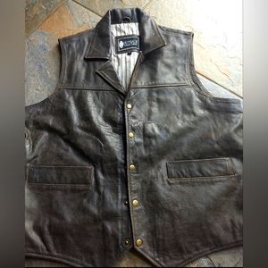 XL Outback black leather lined vest. Great condition.